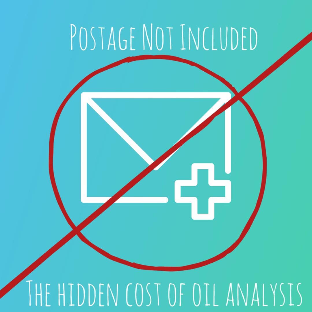 Postage - the hidden cost of oil analysis. Find out how to reduce your oil analysis costs.