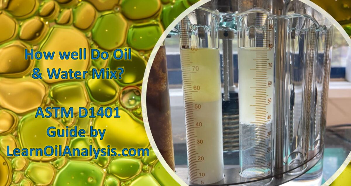 Yes, Oil and Water DO actually mix, but is that good or bad? LEARN OIL ANALYSIS