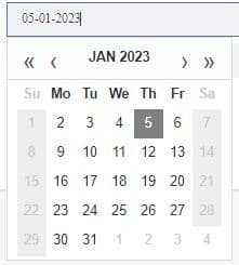 date picker Why is date / job number not what I expected it to be?